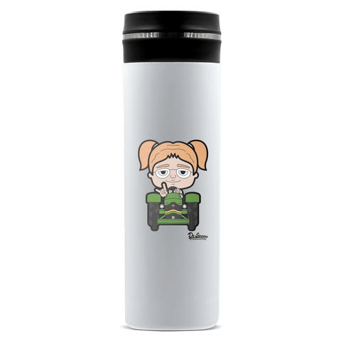 Die Jung Sinzerin Bulldog Edelstahl Thermoflasche 450ml Weiss Geigelstein Front