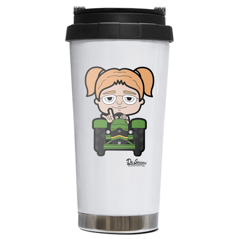 Die Jung Sinzerin Bulldog Edelstahl Trinkbecher To Go 470ml Weiss Wildbarren Front