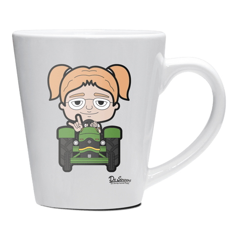 Die Jung Sinzerin Bulldog Keramik Kaffeetasse 200ml Weiss Herzogstand Front