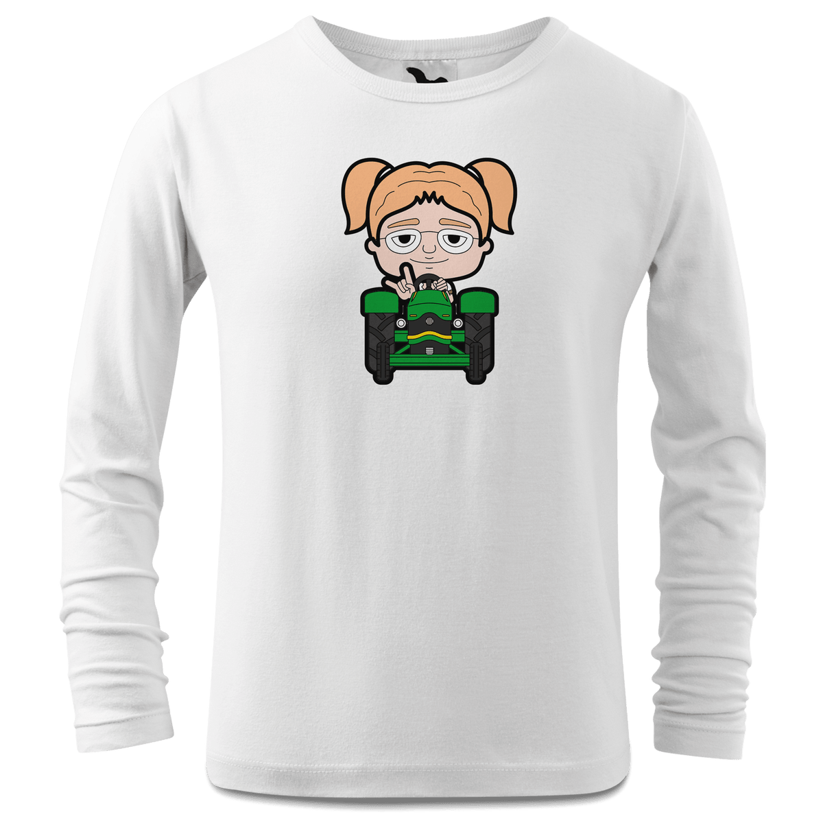 Die Jung Sinzerin Bulldog Longsleeve Kinder Weiss Westerndorf Front