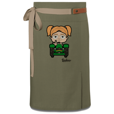 Die Jung Sinzerin Bulldog Schuerze Vorbinder Gruen Langhausen Front