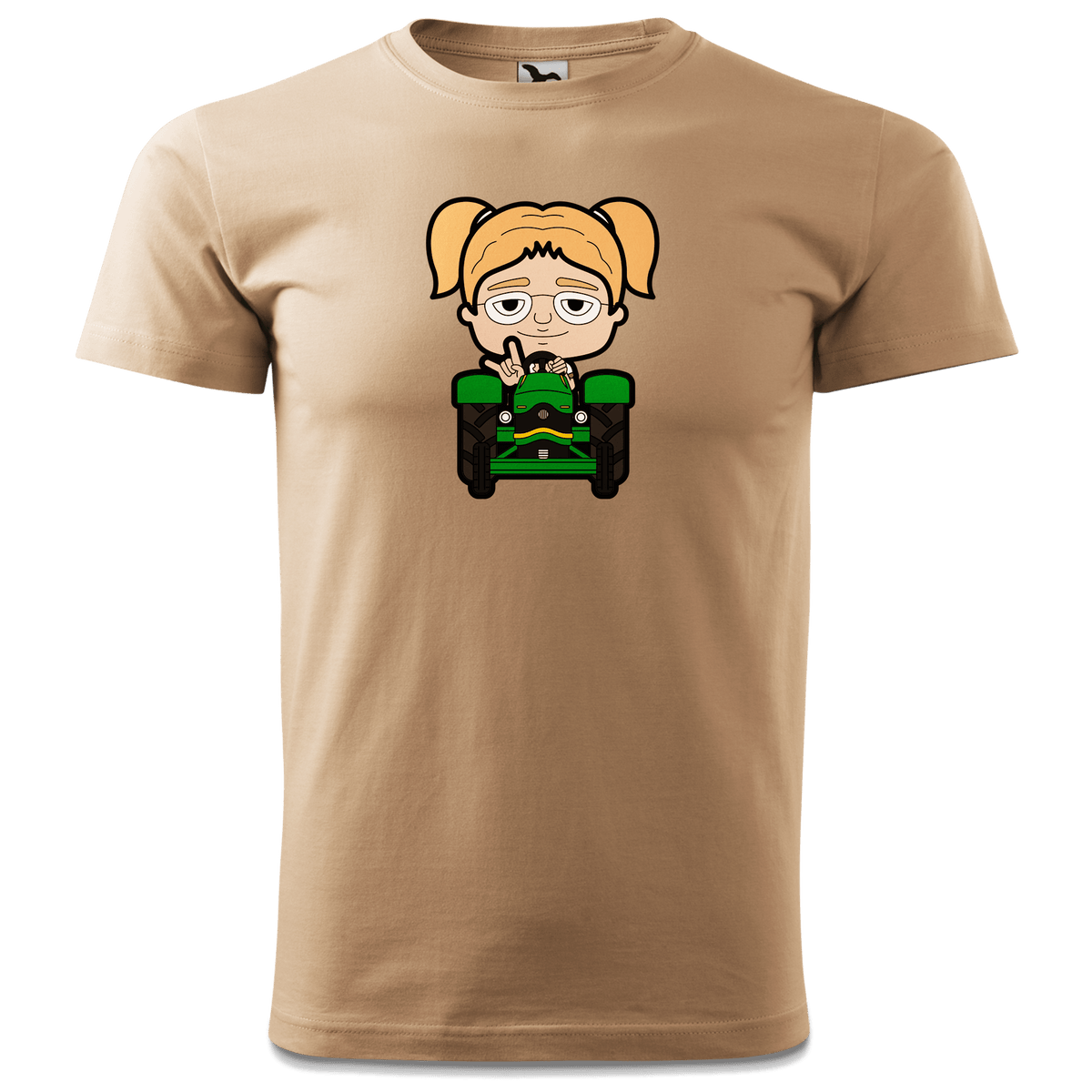 Die Jung Sinzerin Bulldog T Shirt Herren Sand Hofmuehle Front