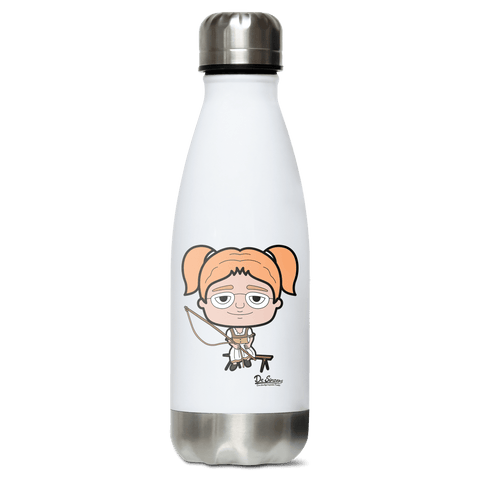 Die Jung Sinzerin Goasslschnoizer Edelstahl Thermoflasche 350ml Weiss Silber Kreuzspitze Front