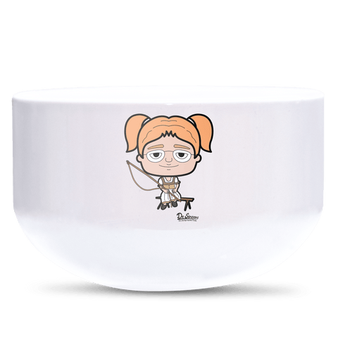 Die Jung Sinzerin Goaßlschnoizer Keramik Mueslischale Weiss 600ml Staffelberg Front