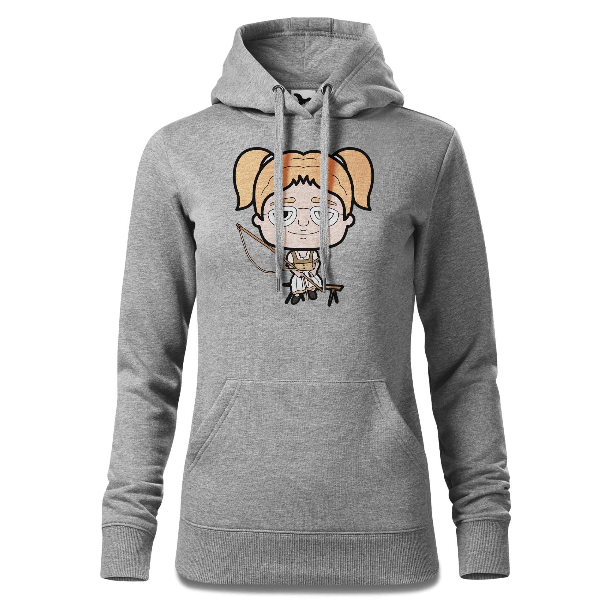 Die Jung Sinzerin Goasslschnoizer Sweatshirt Hoody Damen Grau Meliert Kieling Front