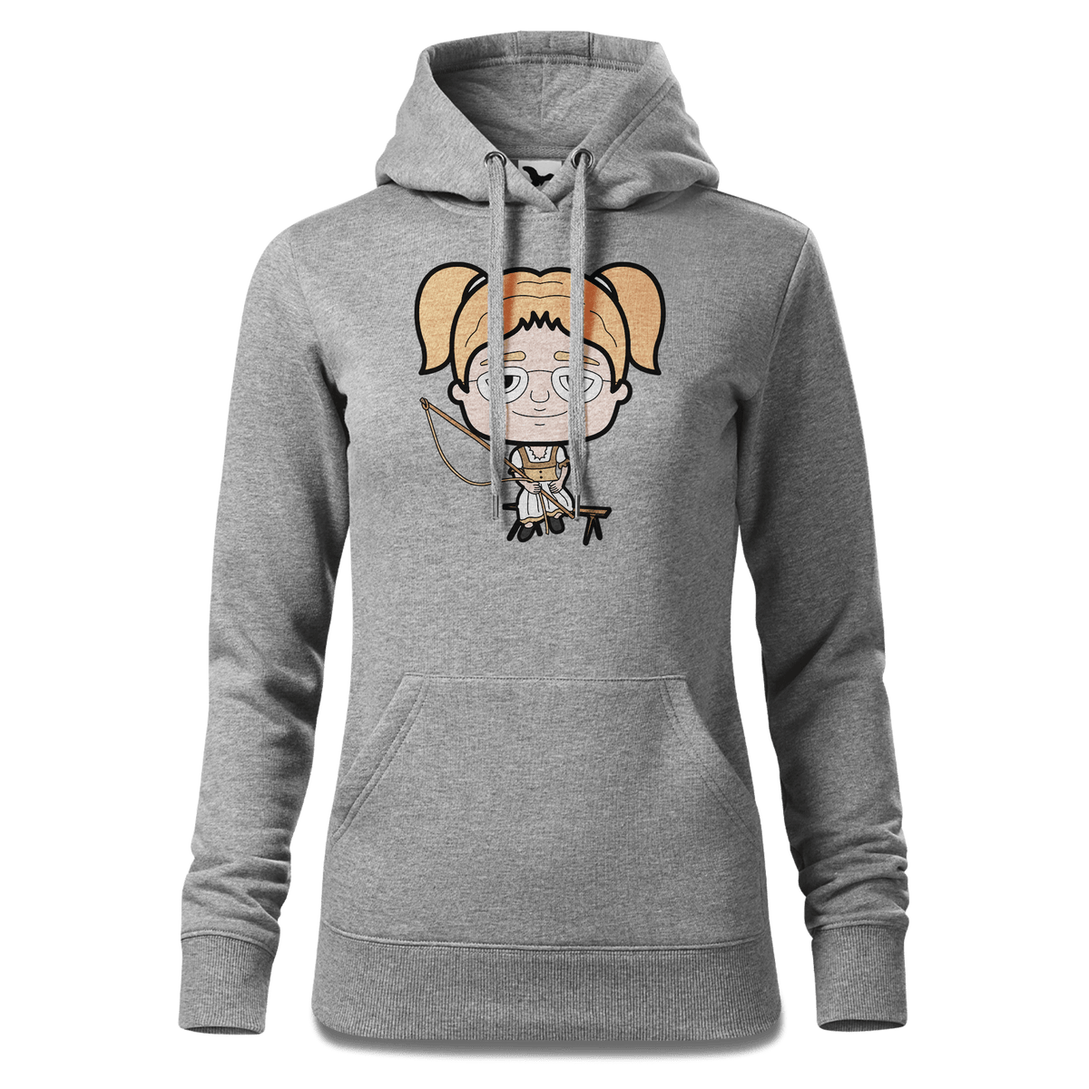 Die Jung Sinzerin Goasslschnoizer Sweatshirt Hoody Damen Grau Meliert Kieling Front