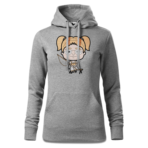 Die Jung Sinzerin Goasslschnoizer Sweatshirt Hoody Damen Grau Meliert Kieling Front