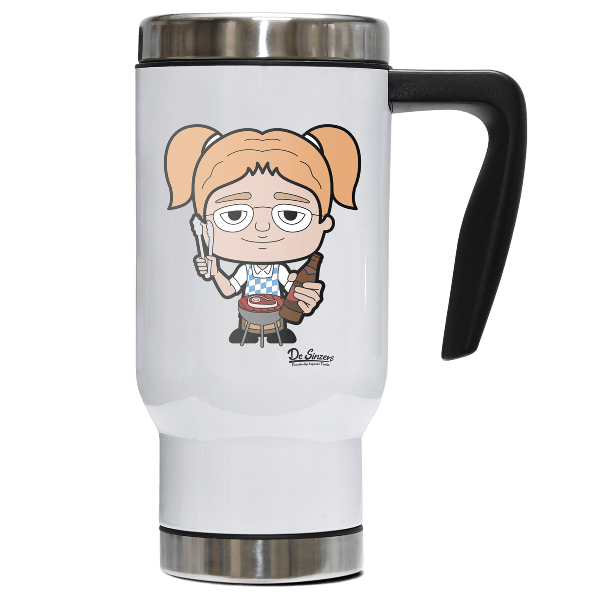 Die Jung Sinzerin Griller Edelstahl Thermobecher To Go 500ml Weiss Kindlwand Front