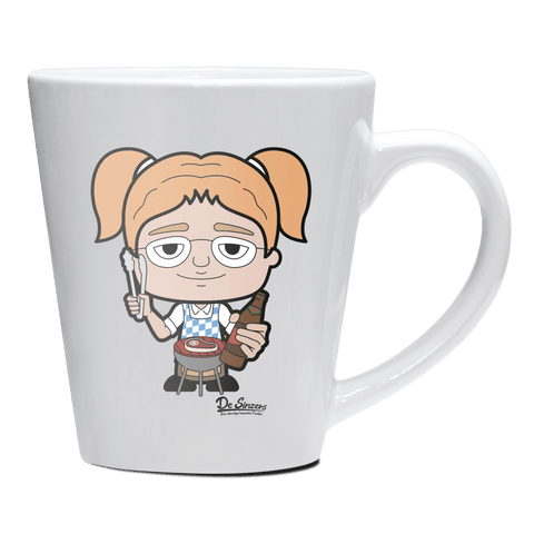 Die Jung Sinzerin Griller Keramik Kaffeetasse 200ml Weiss Herzogstand Front