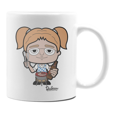 Die Jung Sinzerin Griller Keramik Kaffeetasse 330ml Weiss Rampoldplatte Front