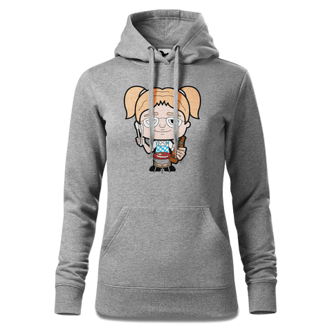 Die Jung Sinzerin Griller Sweatshirt Hoody Damen Grau Meliert Kieling Front