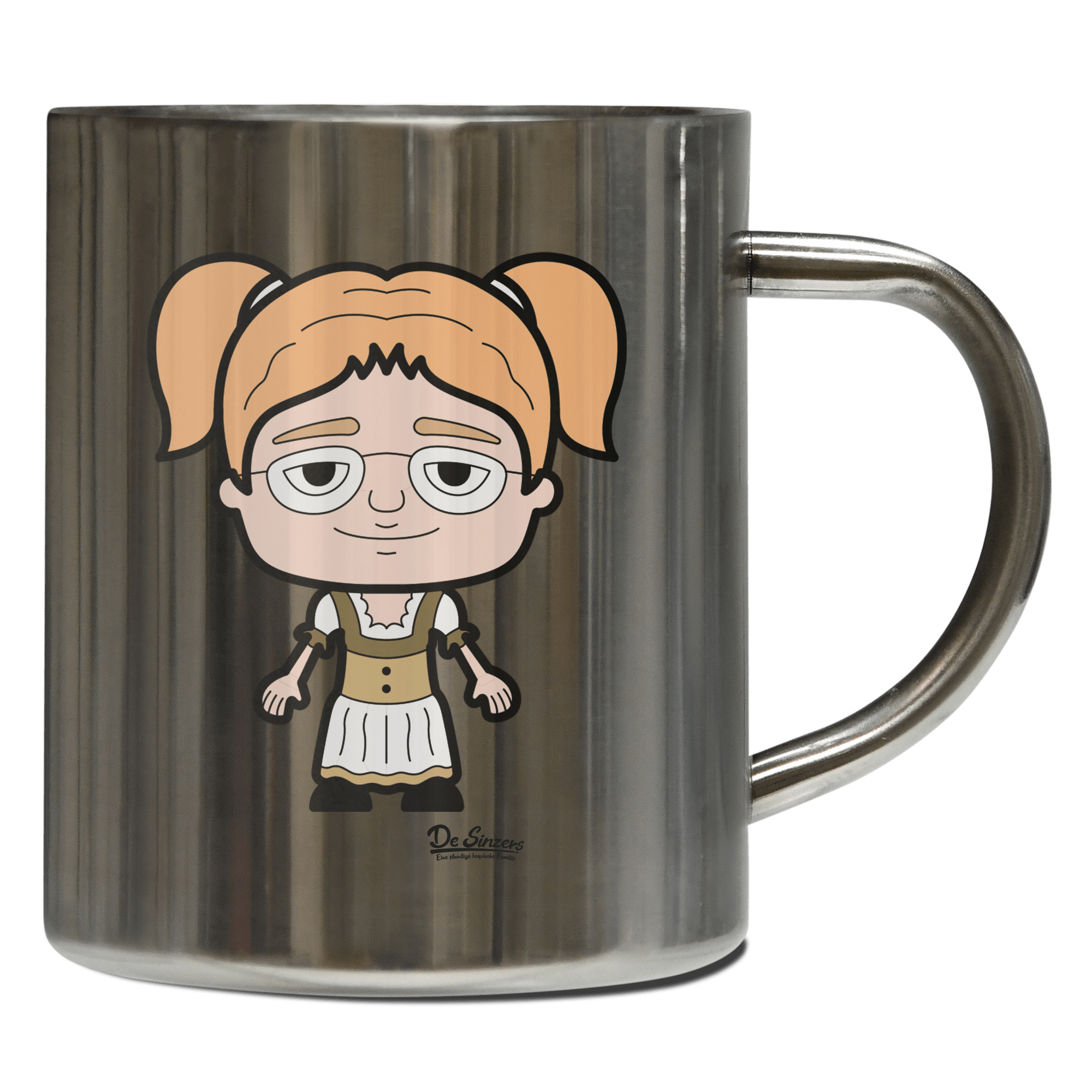Die Jung Sinzerin Grundfiguren Edelstahl Kaffeetasse 400ml Grosser Arber Front