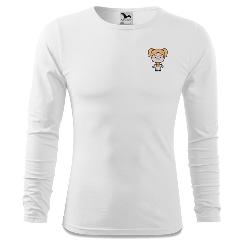 Die Jung Sinzerin Grundfiguren Longsleeve Fitted Herren Weiss Kohlhaufmuehle Front