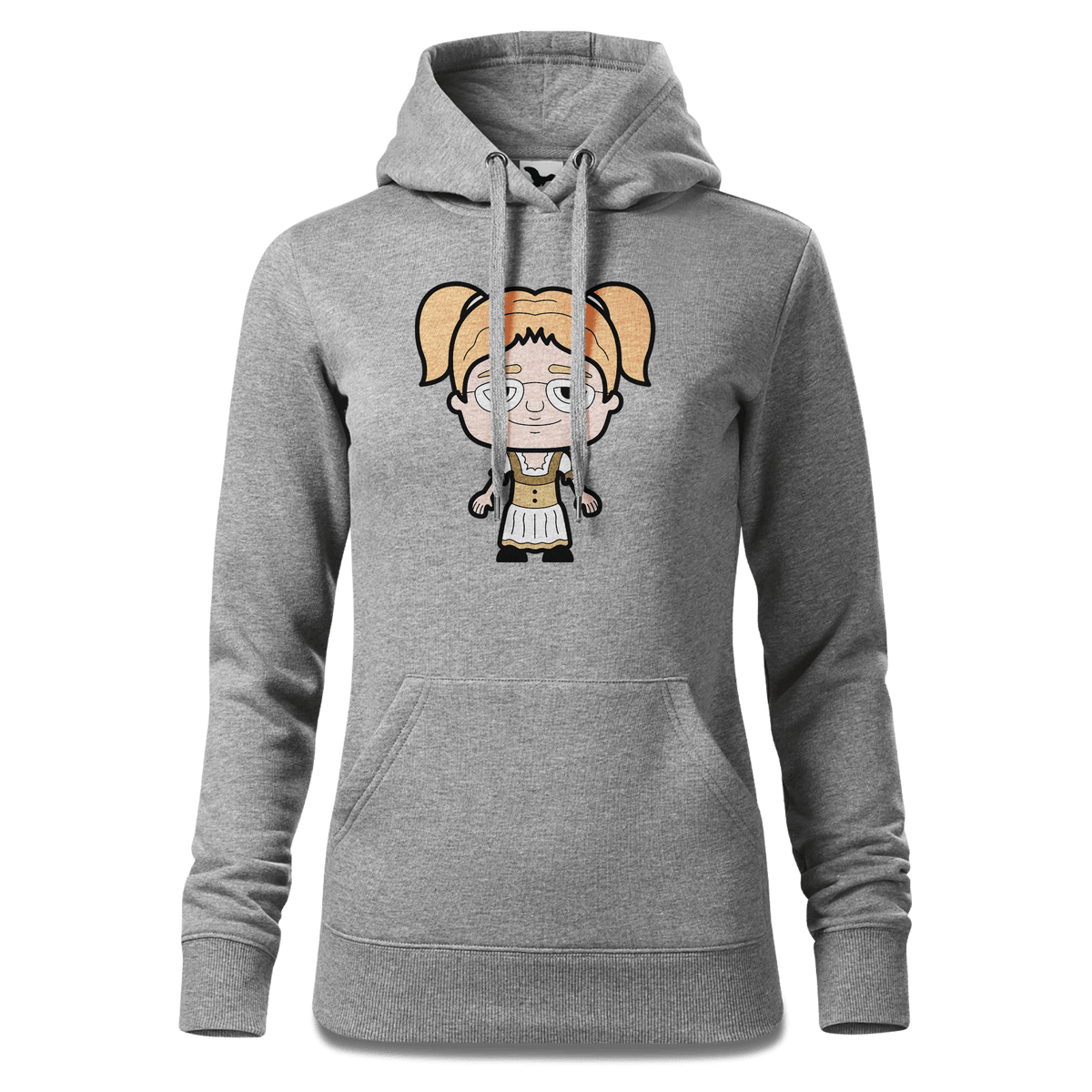 Die Jung Sinzerin Grundfiguren Sweatshirt Hoody Damen Grau Meliert Kieling Front