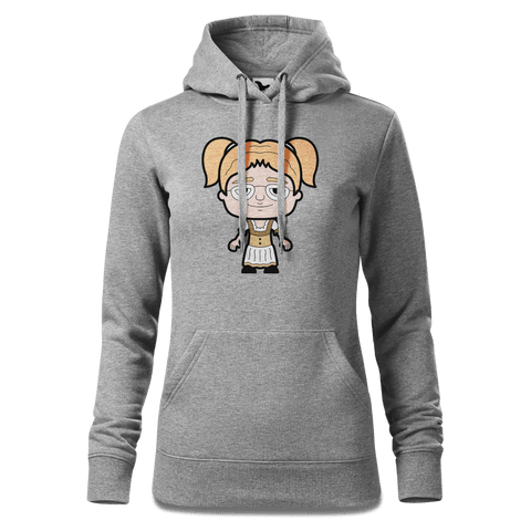 Die Jung Sinzerin Grundfiguren Sweatshirt Hoody Damen Grau Meliert Kieling Front