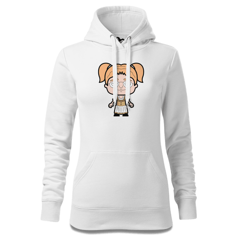 Die Jung Sinzerin Grundfiguren Sweatshirt Hoody Damen Weiss Eckenholz Front