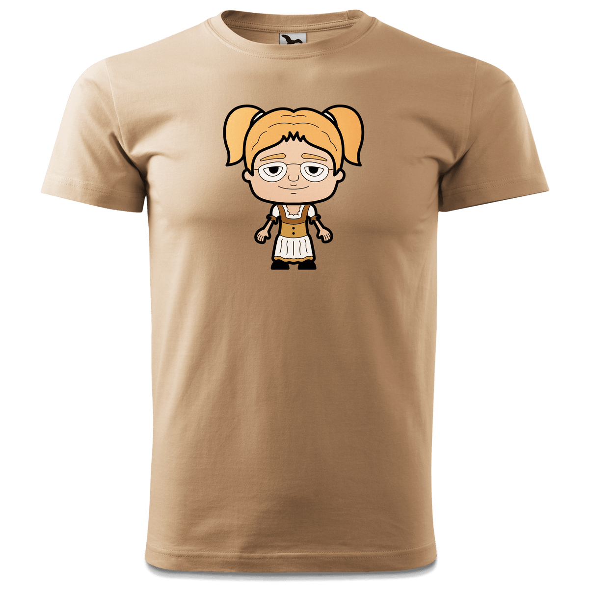 Die Jung Sinzerin Grundfiguren T Shirt Herren Sand Hofmuehle Front