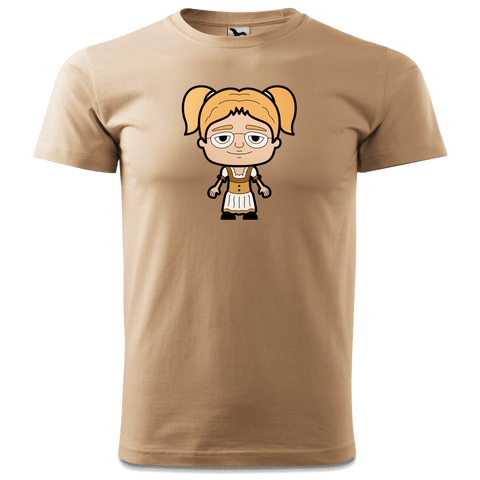 Die Jung Sinzerin Grundfiguren T Shirt Herren Sand Hofmuehle Front