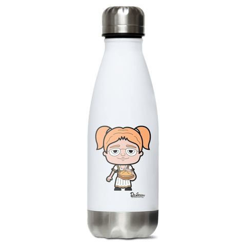 Die Jung Sinzerin Leberkassemmel Edelstahl Thermoflasche 350ml Weiss Silber Kreuzspitze Front