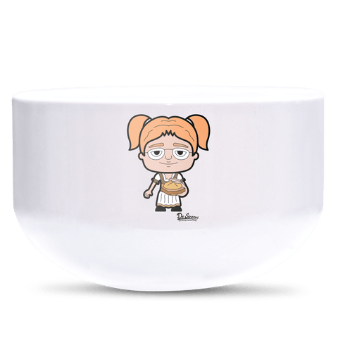 Die Jung Sinzerin Leberkassemmel Keramik Mueslischale Weiss 600ml Staffelberg Front