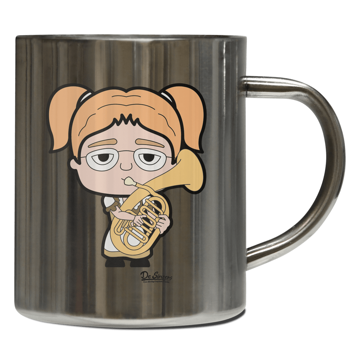 Die Jung Sinzerin Musikinstrumente Edelstahl Kaffeetasse 400ml Grosser Arber Front