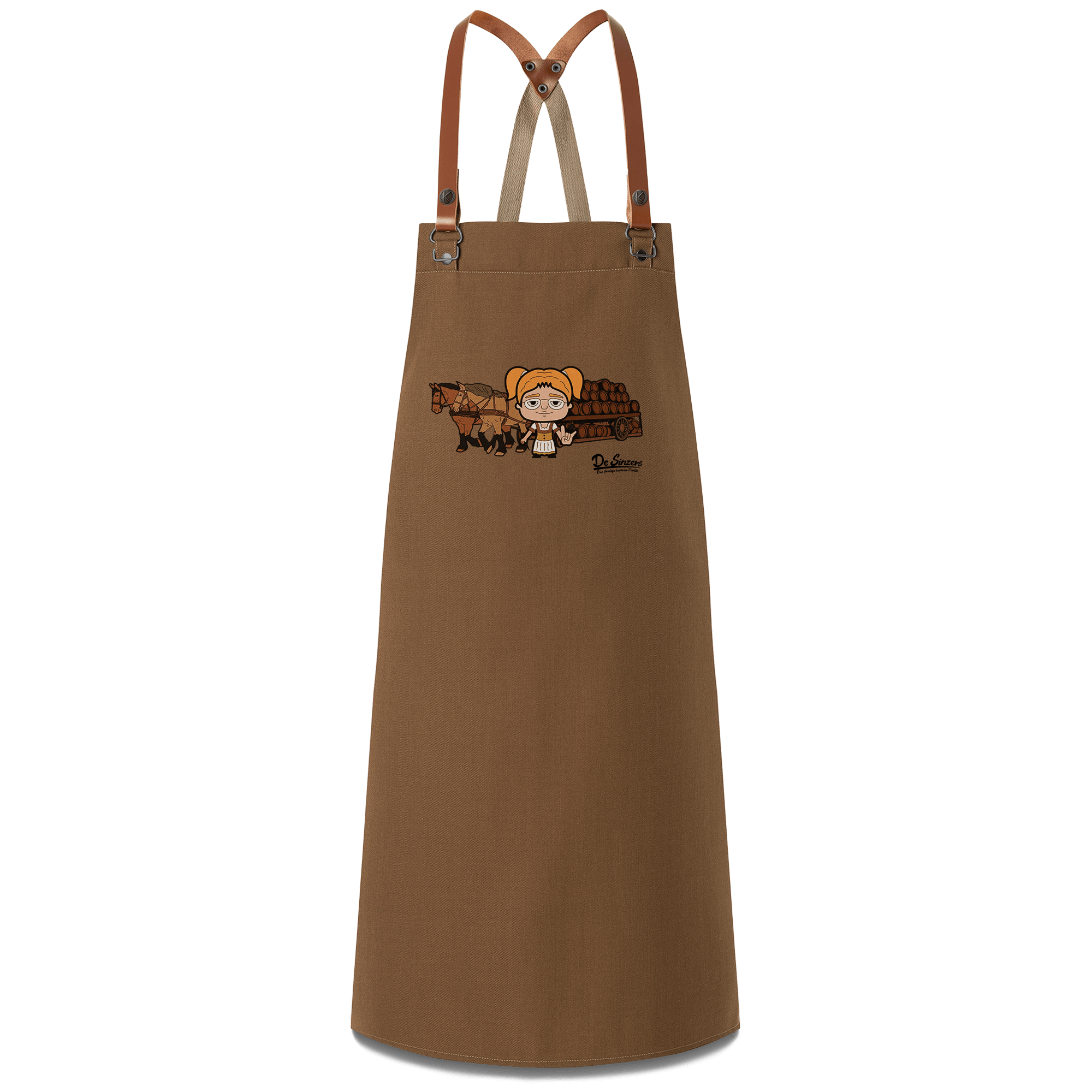 Die Jung Sinzerin Pferdegespann Schuerze Braun Haidbichl Front