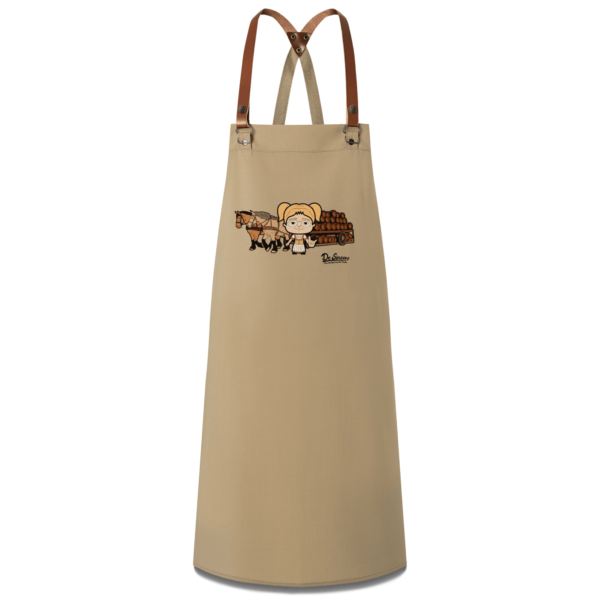 Die Jung Sinzerin Pferdegespann Schuerze Sand Koenigsberg Front
