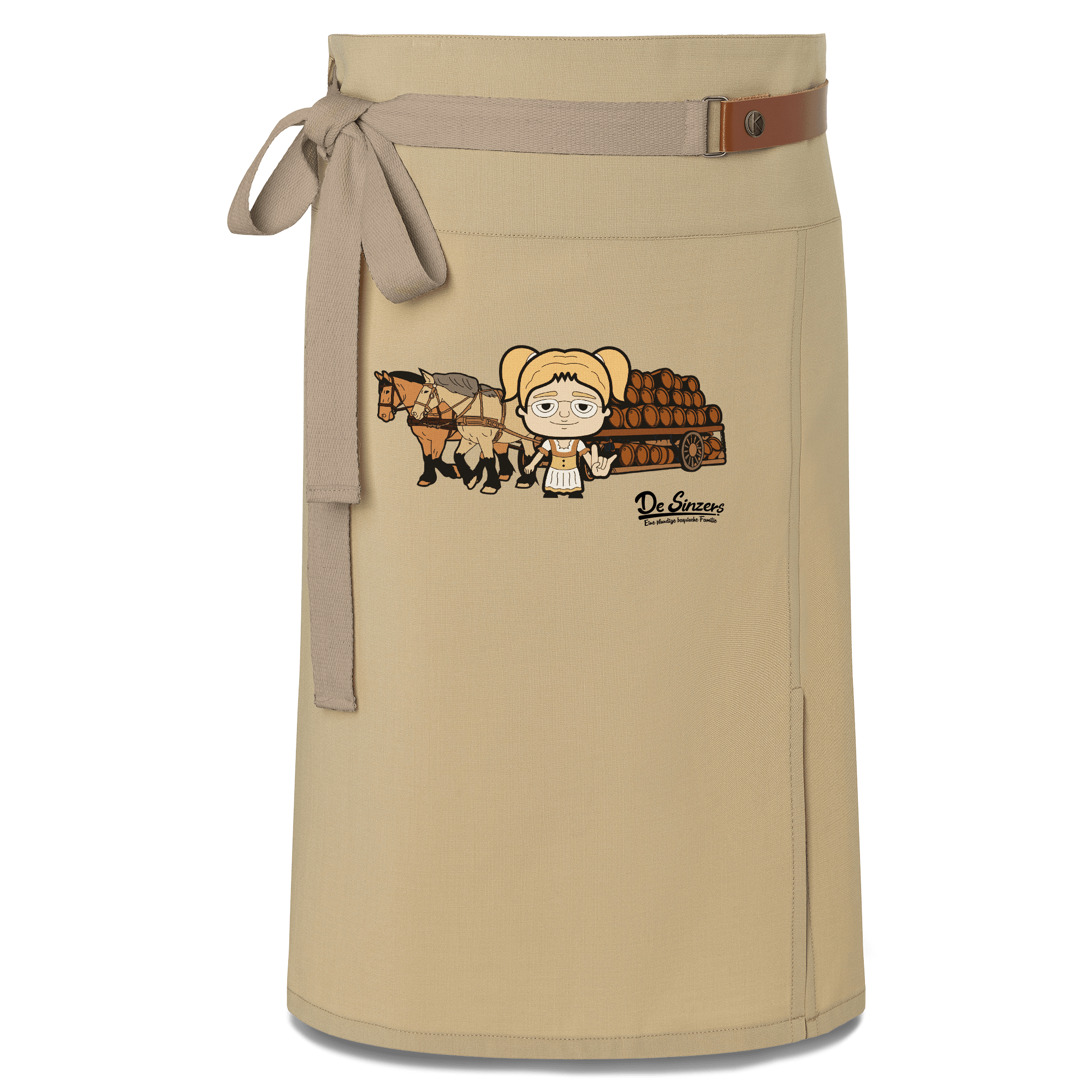 Die Jung Sinzerin Pferdegespann Schuerze Vorbinder Sand Nendlberg Front