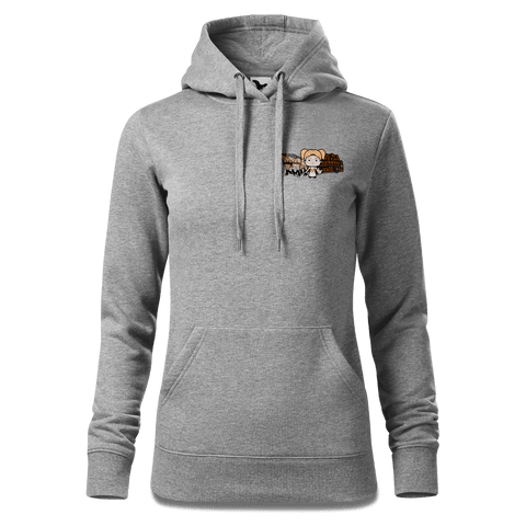 Die Jung Sinzerin Pferdegespann Sweatshirt Hoody Damen Grau Meliert Kleinholzen Front