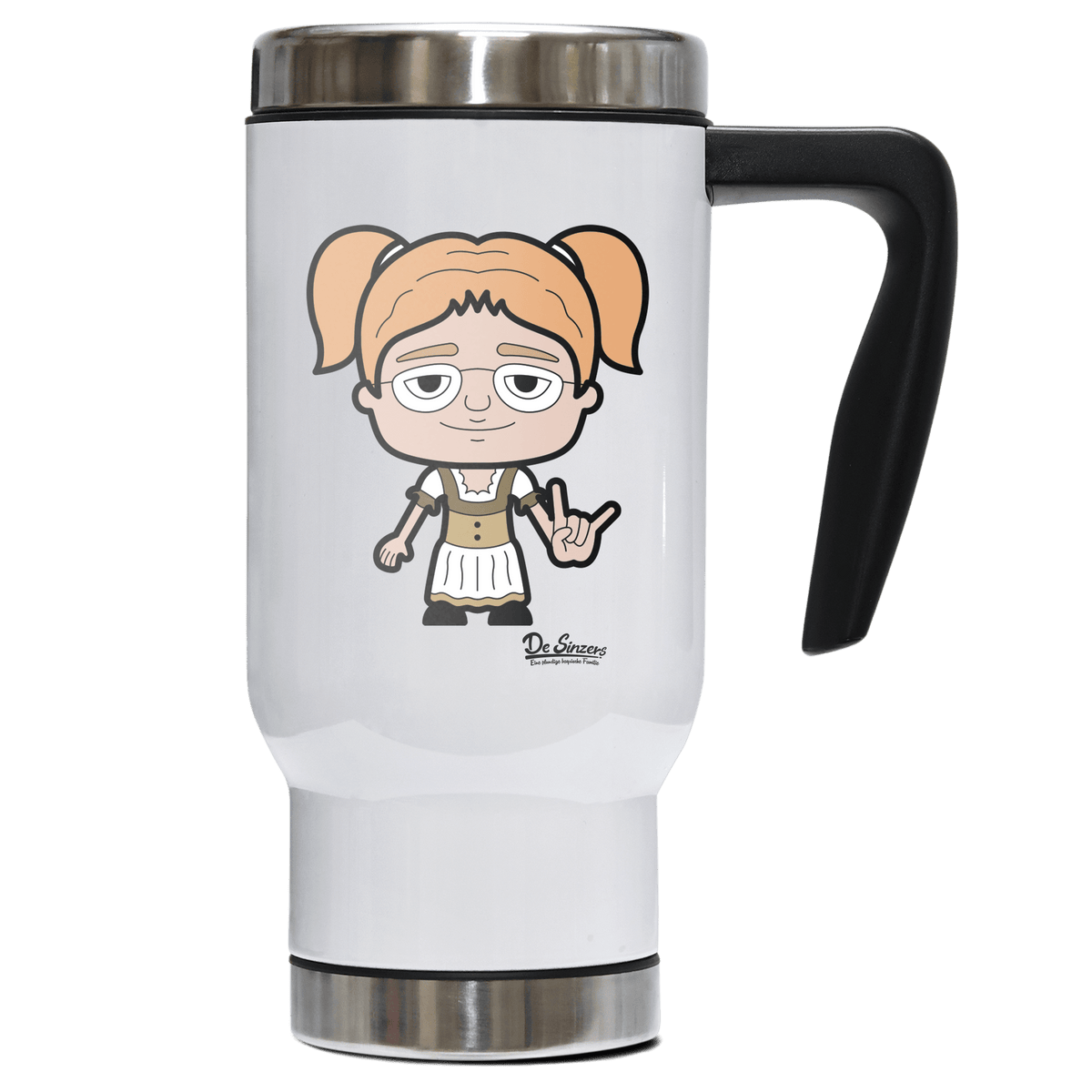 Die Jung Sinzerin Rocking Fingers Edelstahl Thermobecher To Go 500ml Weiss Kindlwand Front