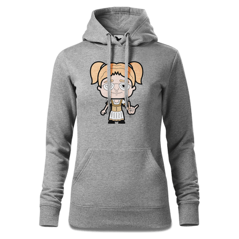 Die Jung Sinzerin Rocking Fingers Sweatshirt Hoody Damen Grau Meliert Kieling Front