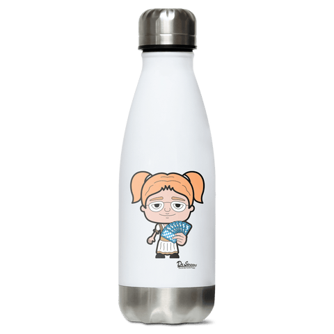 Die Jung Sinzerin Schafkopfen Edelstahl Thermoflasche 350ml Weiss Silber Kreuzspitze Front