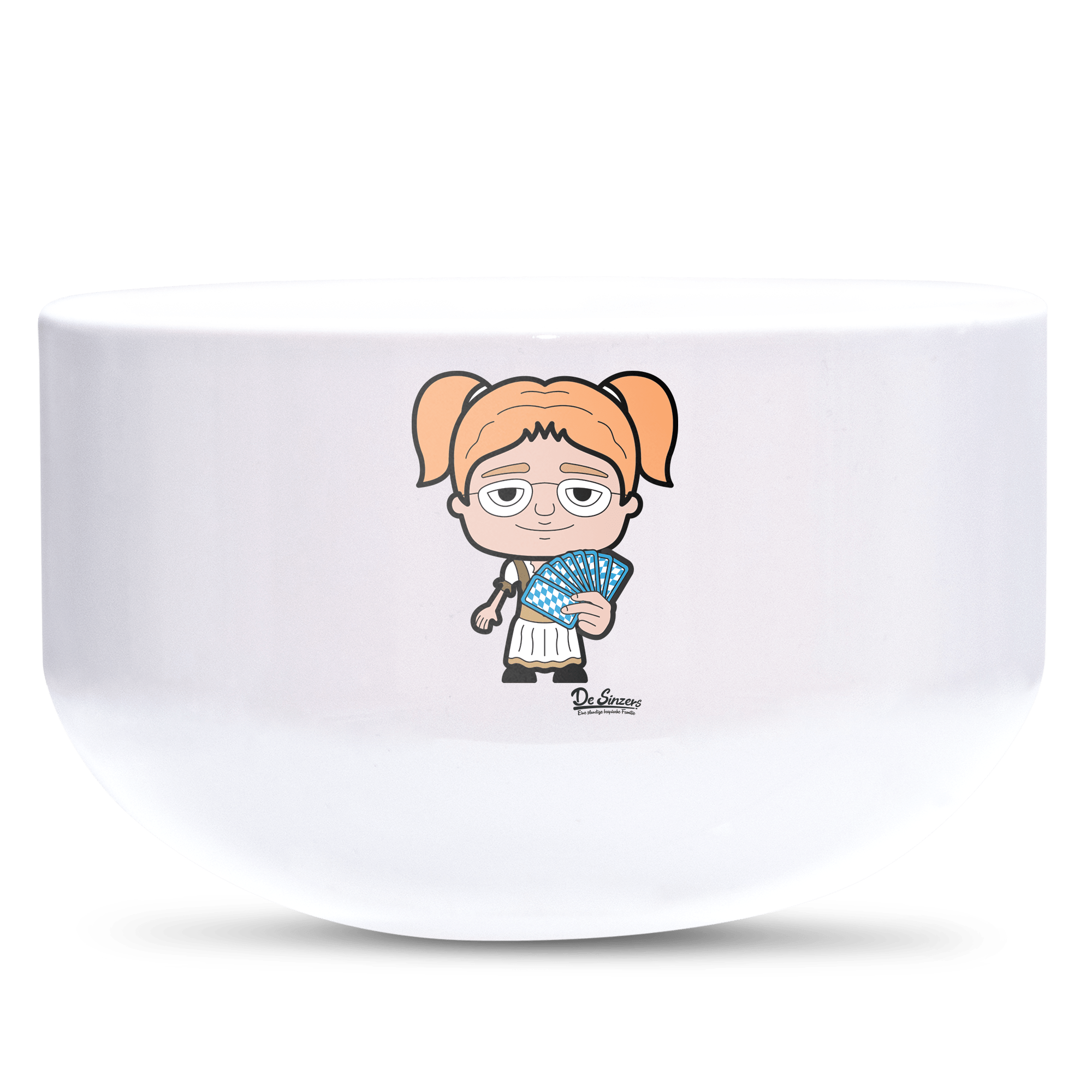 Die Jung Sinzerin Schafkopfen Keramik Mueslischale Weiss 600ml Staffelberg Front