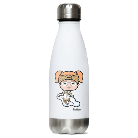Die Jung Sinzerin Skifahrer Edelstahl Thermoflasche 350ml Weiss Silber Kreuzspitze Front