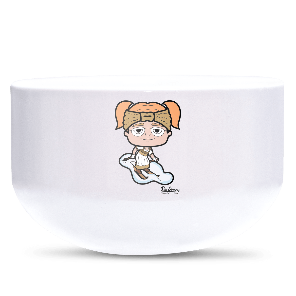 Die Jung Sinzerin Skifahrer Keramik Mueslischale Weiss 600ml Staffelberg Front