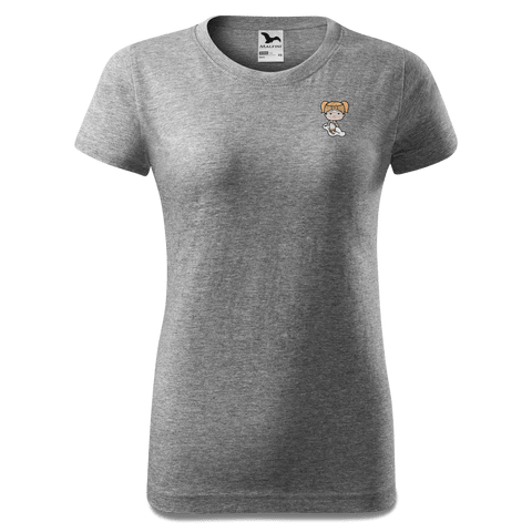 Die Jung Sinzerin Skifahrer T Shirt Damen Grau Meliert Eichbichl Front