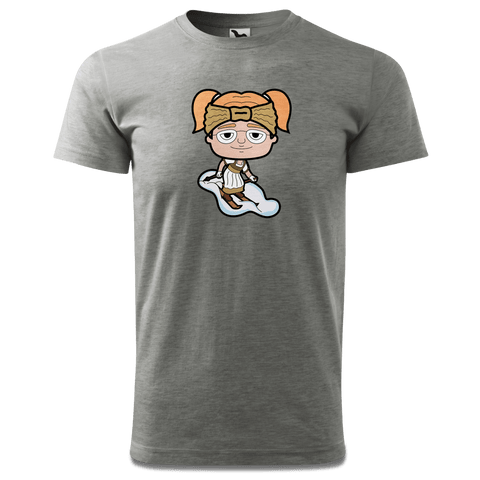 Die Jung Sinzerin Skifahrer T Shirt Herren Grau Meliert Hofau Front