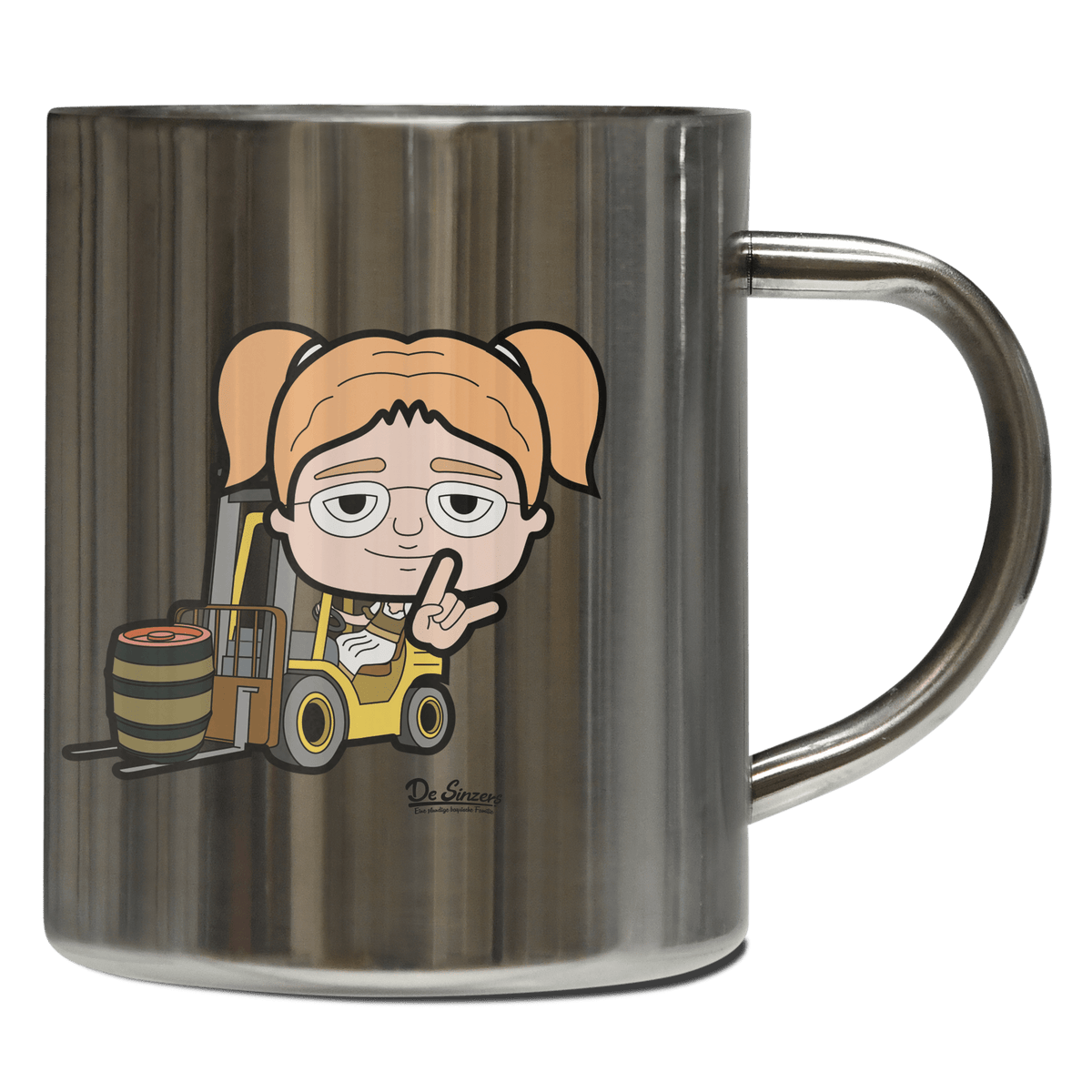 Die Jung Sinzerin Staplerfahrer Edelstahl Kaffeetasse 400ml Grosser Arber Front