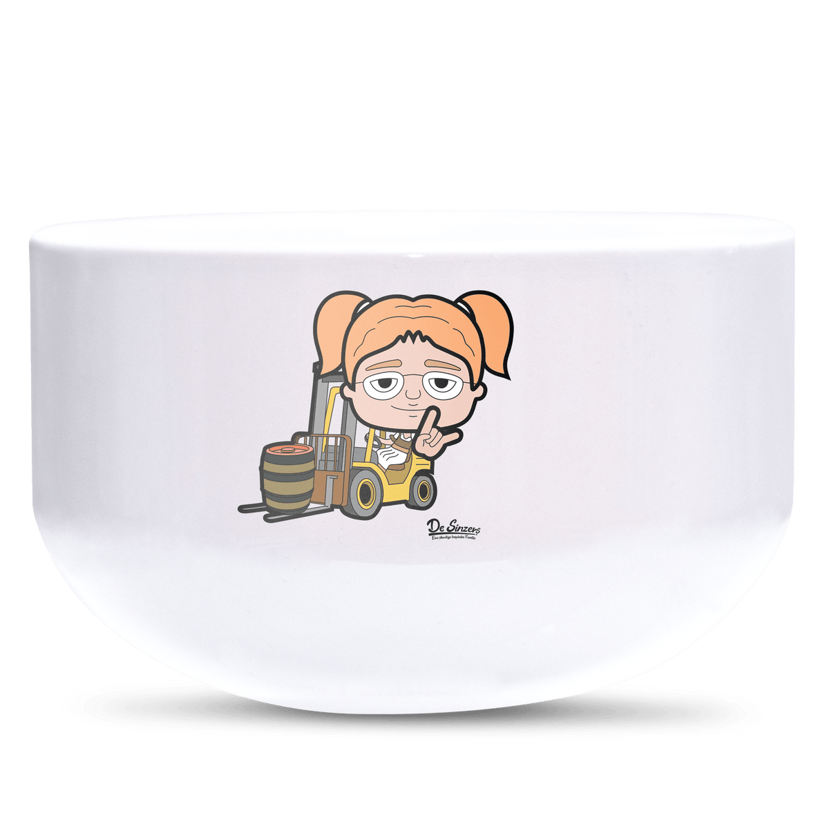 Die Jung Sinzerin Staplerfahrer Keramik Mueslischale Weiss 600ml Staffelberg Front