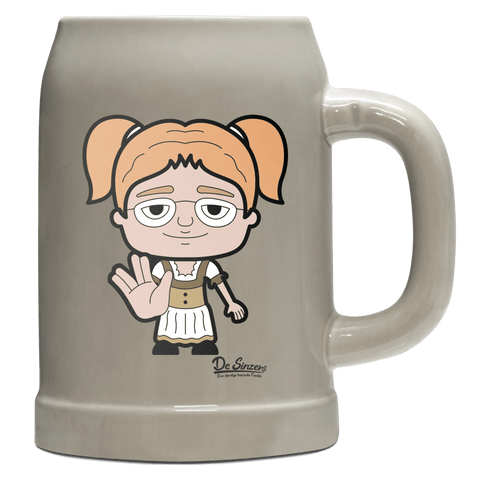 Die Jung Sinzerin Star Trek Fingers Bierkrug 500ml Grau Watzmann Front