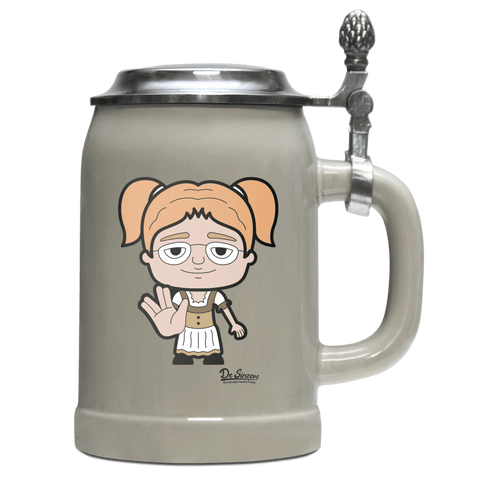 Die Jung Sinzerin Star Trek Fingers Bierkrug 500ml Grau mit Deckel Hocheck Front