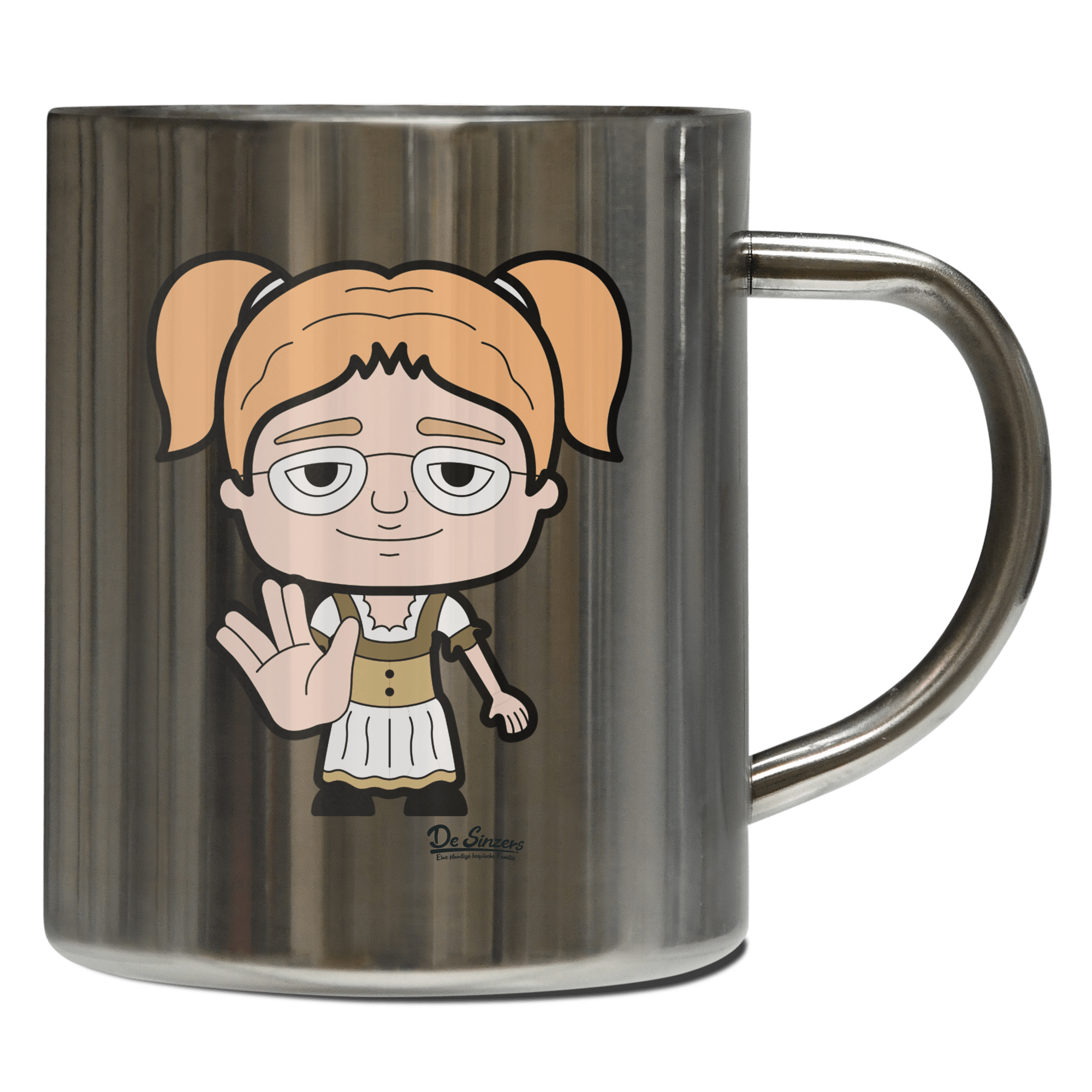 Die Jung Sinzerin Star Trek Fingers Edelstahl Kaffeetasse 400ml Grosser Arber Front