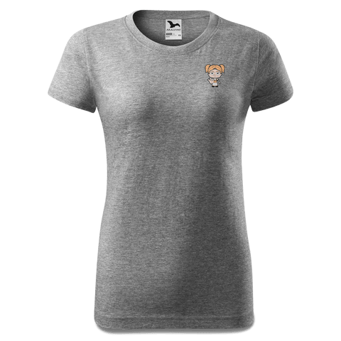 Die Jung Sinzerin Star Trek Fingers T Shirt Damen Grau Meliert Eichbichl Front