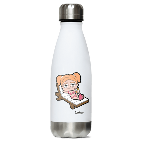 Die Jung Sinzerin Summer Edition Edelstahl Thermoflasche 350ml Weiss Silber Kreuzspitze Front
