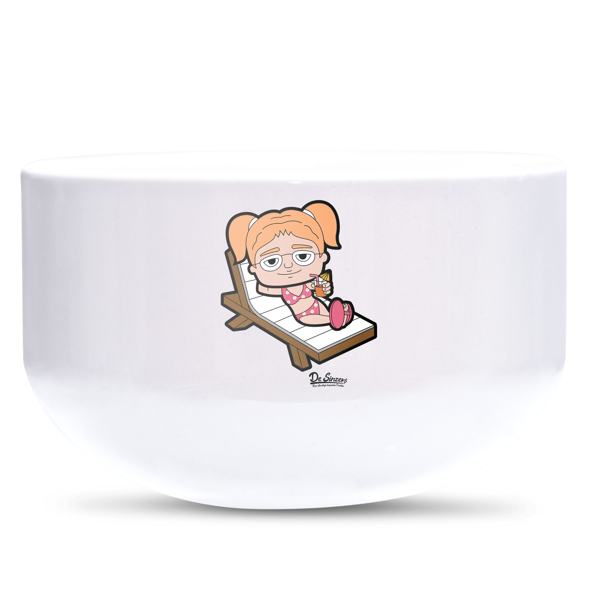 Die Jung Sinzerin Summer Edition Keramik Mueslischale Weiss 600ml Staffelberg Front