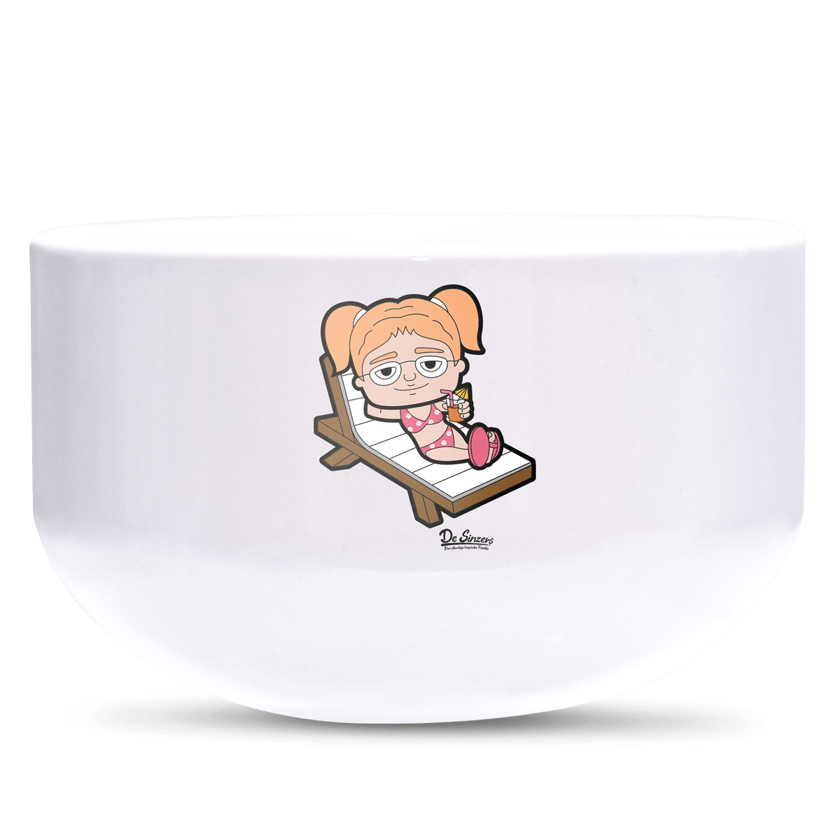 Die Jung Sinzerin Summer Edition Keramik Mueslischale Weiss 600ml Staffelberg Front