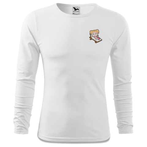 Die Jung Sinzerin Summer Edition Longsleeve Fitted Herren Weiss Kohlhaufmuehle Front