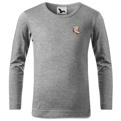 Die Jung Sinzerin Summer Edition Longsleeve Kinder Grau Meliert Weinberg Front