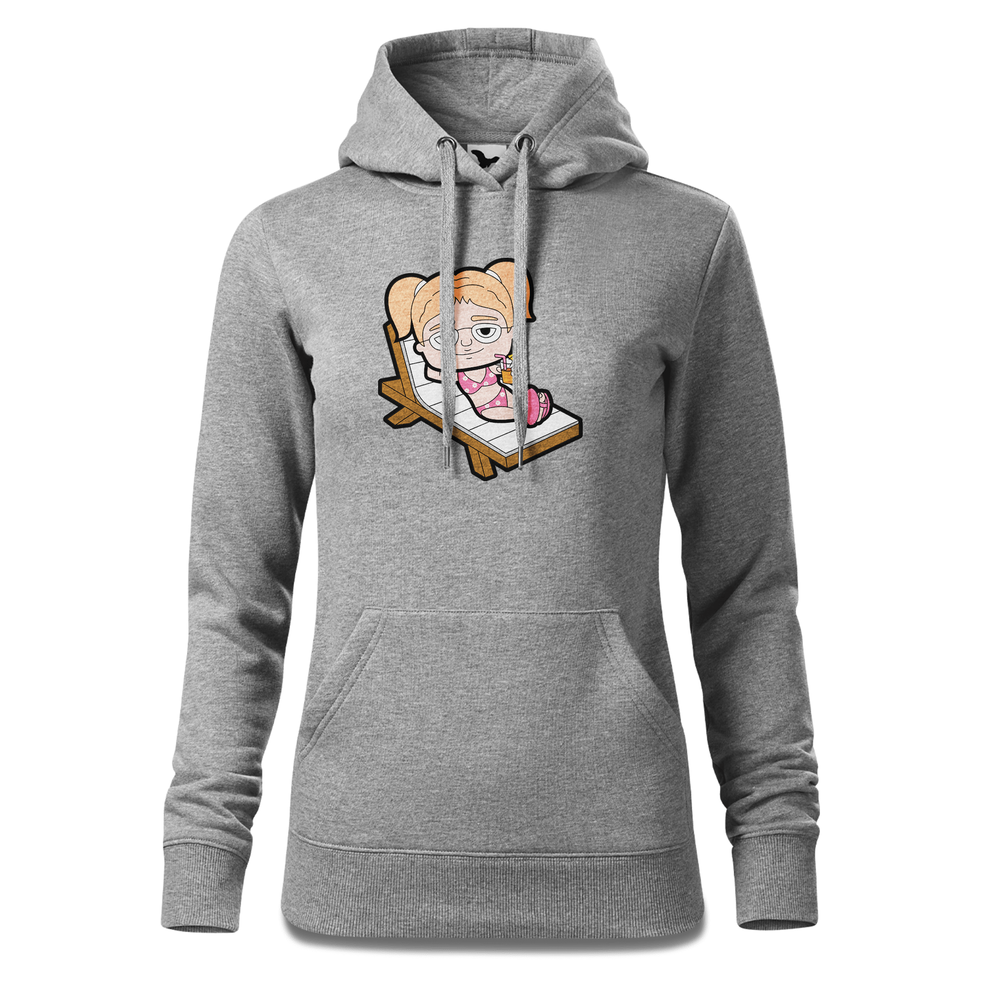 Die Jung Sinzerin Summer Edition Sweatshirt Hoody Damen Grau Meliert Kieling Front