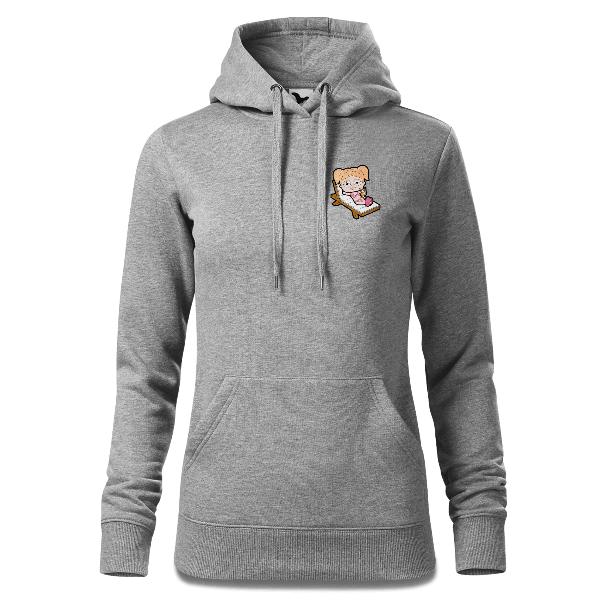 Die Jung Sinzerin Summer Edition Sweatshirt Hoody Damen Grau Meliert Kleinholzen Front